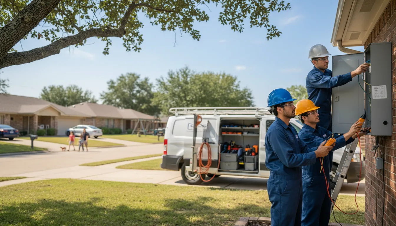 Certified electrician providing emergency electrical services in Covington, OK